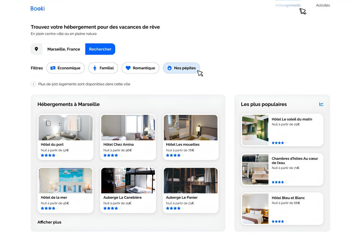 Site Booki agence de voyage